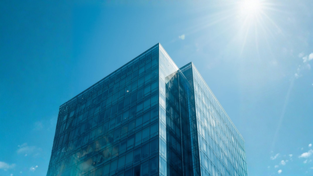 Blue and White Neon Gradients Virtual Video Background