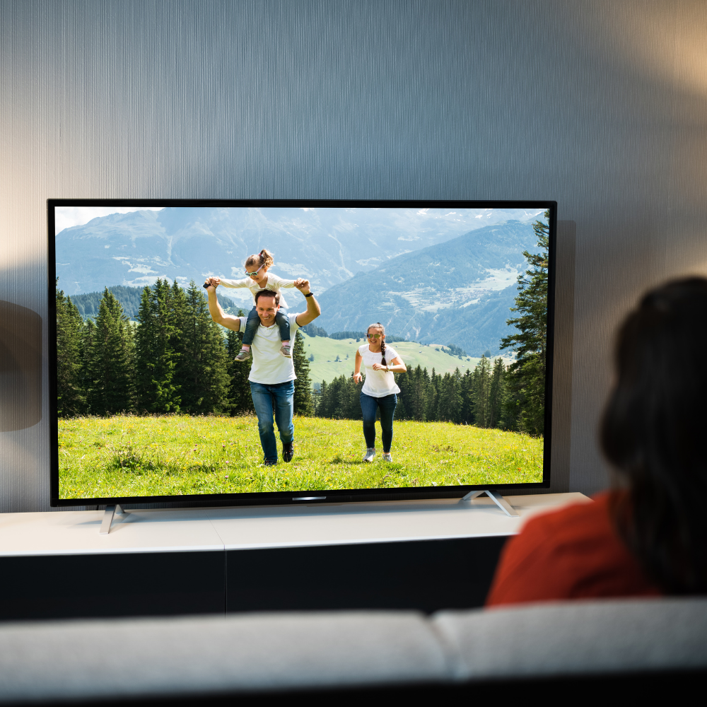 Blue and White Neon Gradients Virtual Video Background-3